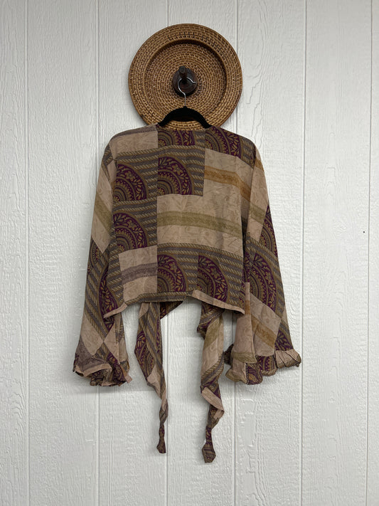 Crepe Sari Zeppelin Crop Shrug 0426 224