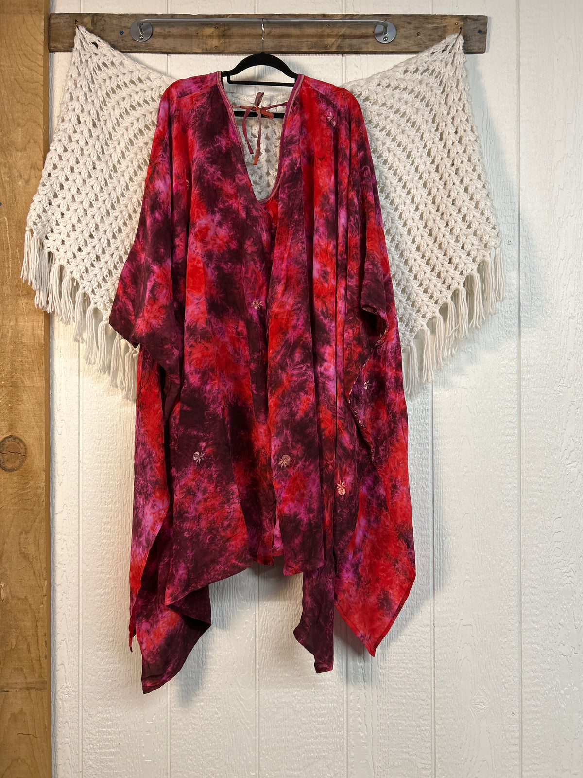 Crepe Sari Orchid Kimono 0626 186