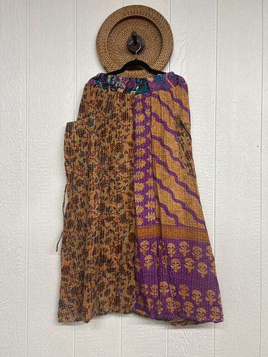 Pareo Kantha Butterfly Cargo Skirt 0426 185