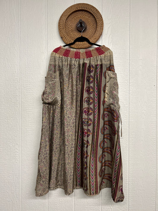 Rasgulla Sari Butterfly Cargo Skirt 0126 093