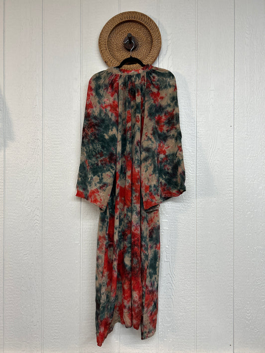 Crepe Sari Woodstock Duster Dress 0226 184