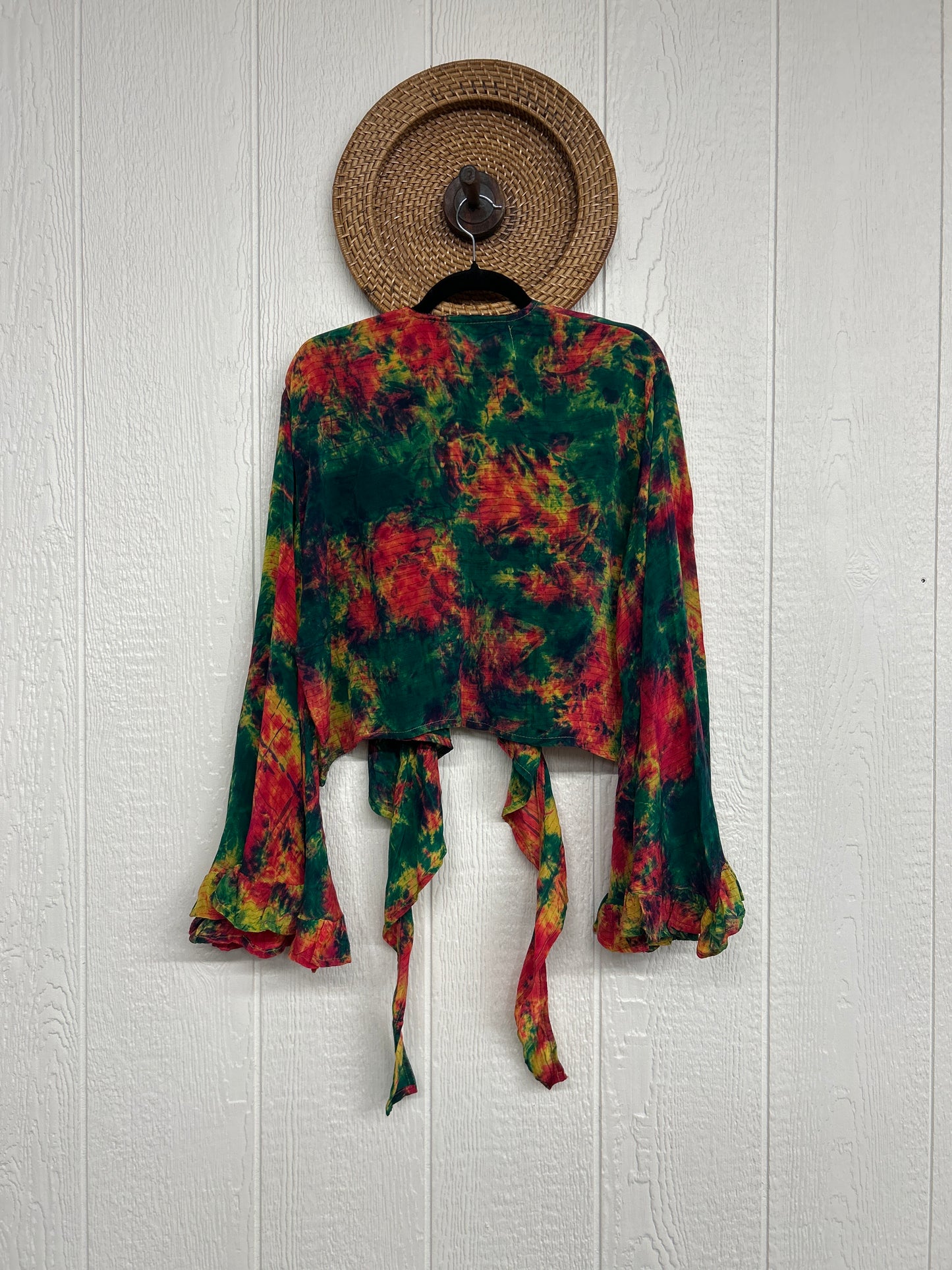 Crepe Sari Zeppelin Crop Shrug 0426 116