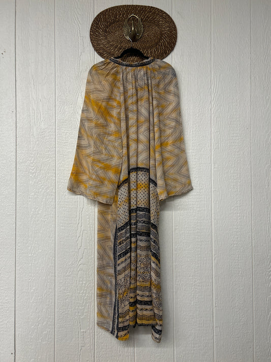 Crepe Sari Woodstock Duster Dress 0226 030