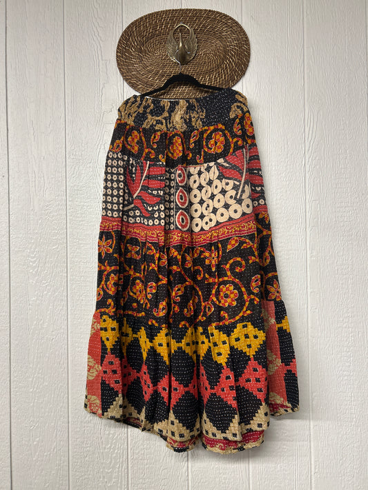 Pareo Kantha Lotus Maxi Skirt 0826 167