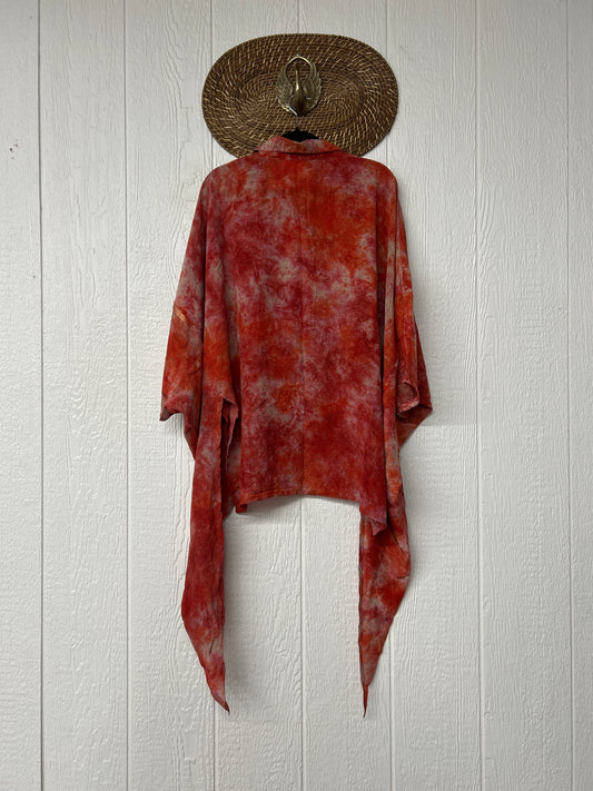 Crepe Sari Summer Nirvana Button Down 0626 046