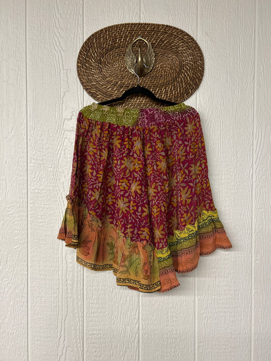 Crepe Sari Lover Cropped Culottes 0726 075