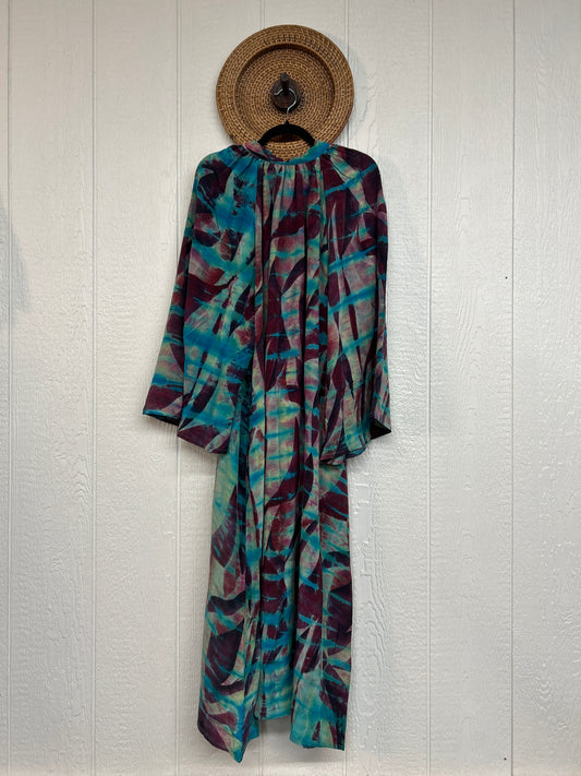 Crepe Sari Woodstock Duster Dress 0226 223