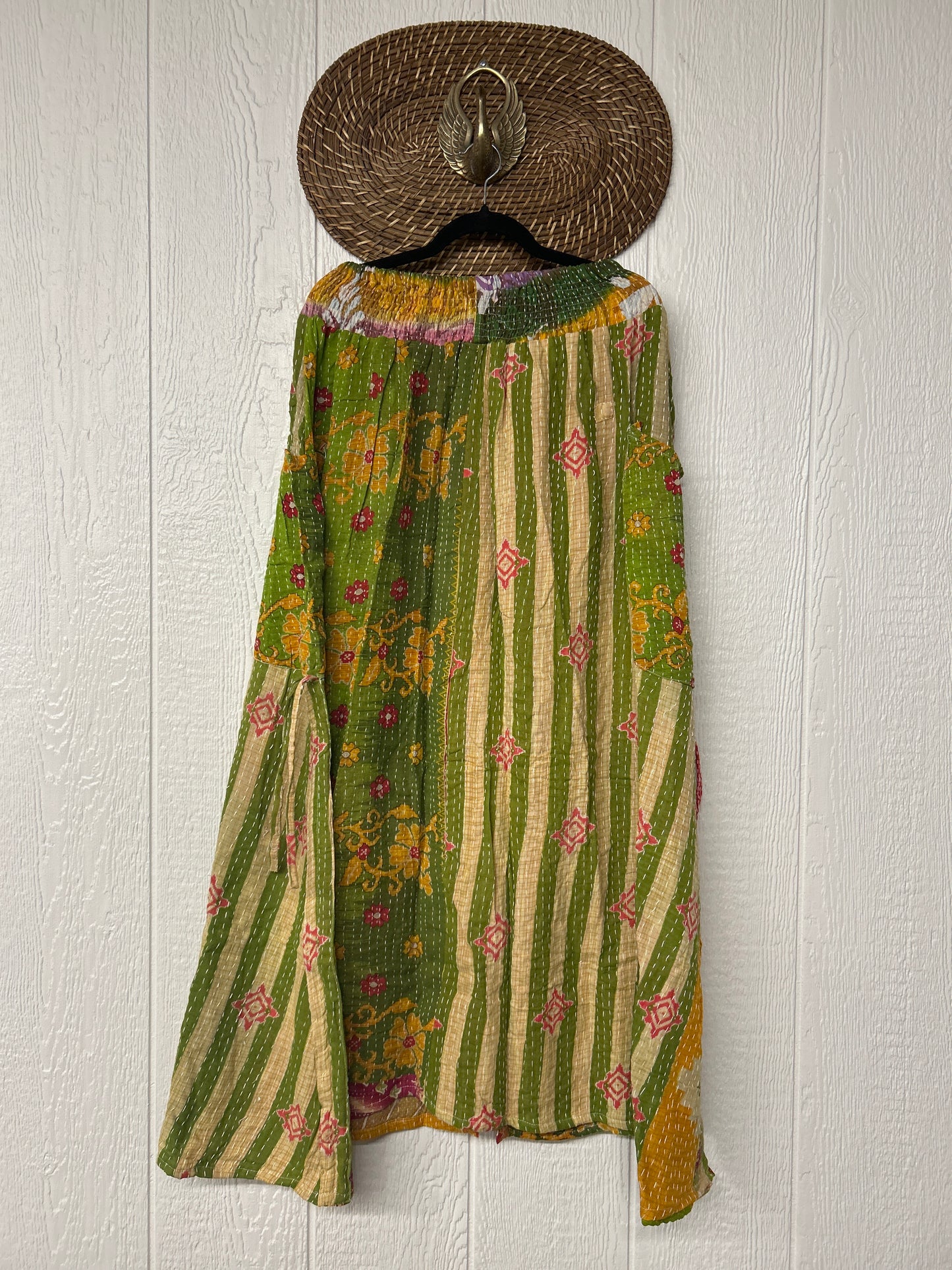 Pareo Kantha Butterfly Cargo Skirt 0426 112