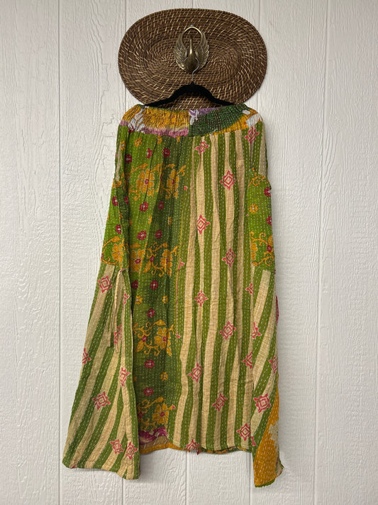 Pareo Kantha Butterfly Cargo Skirt 0426 112