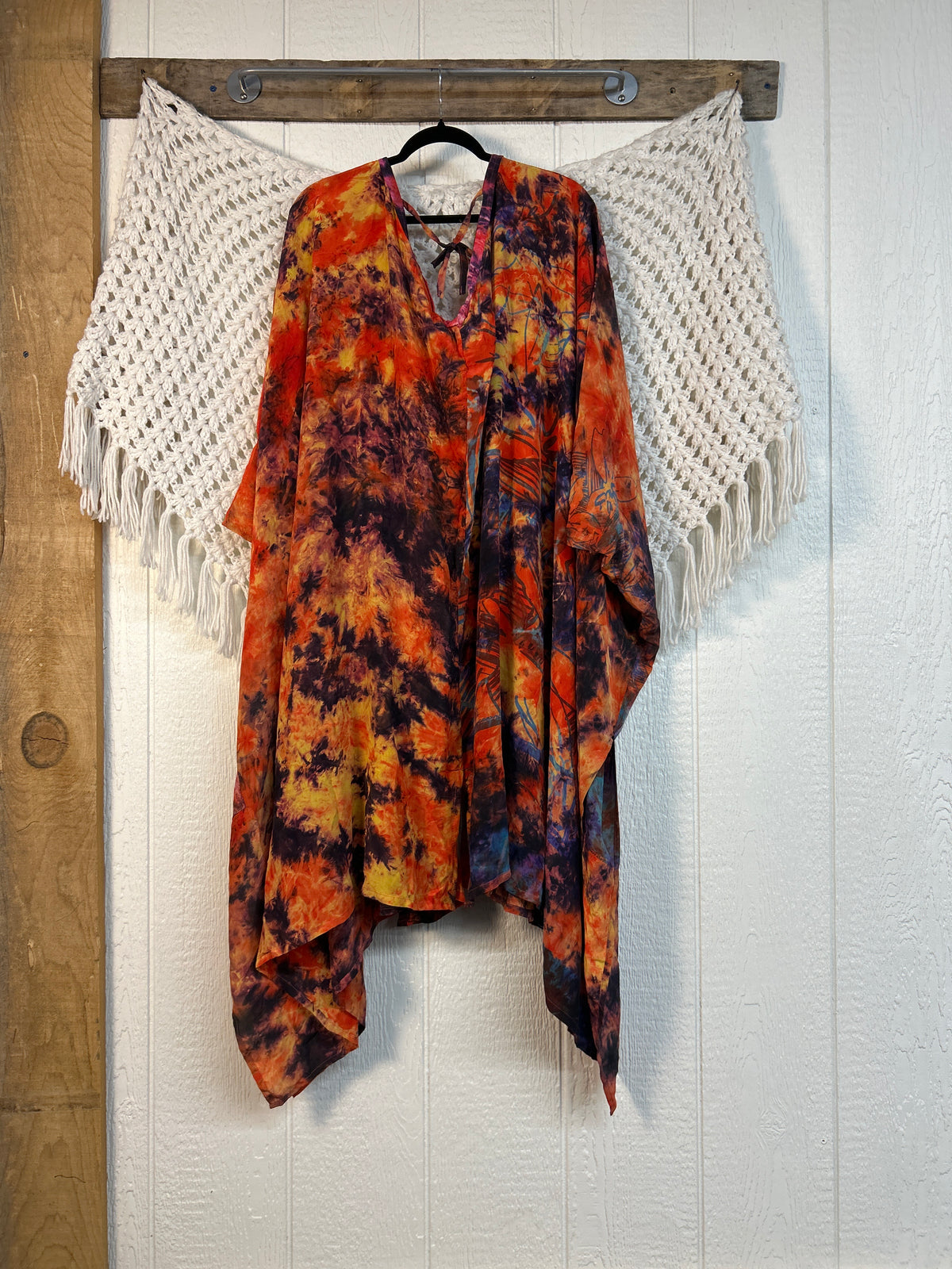 Crepe Sari Orchid Kimono 0626 220