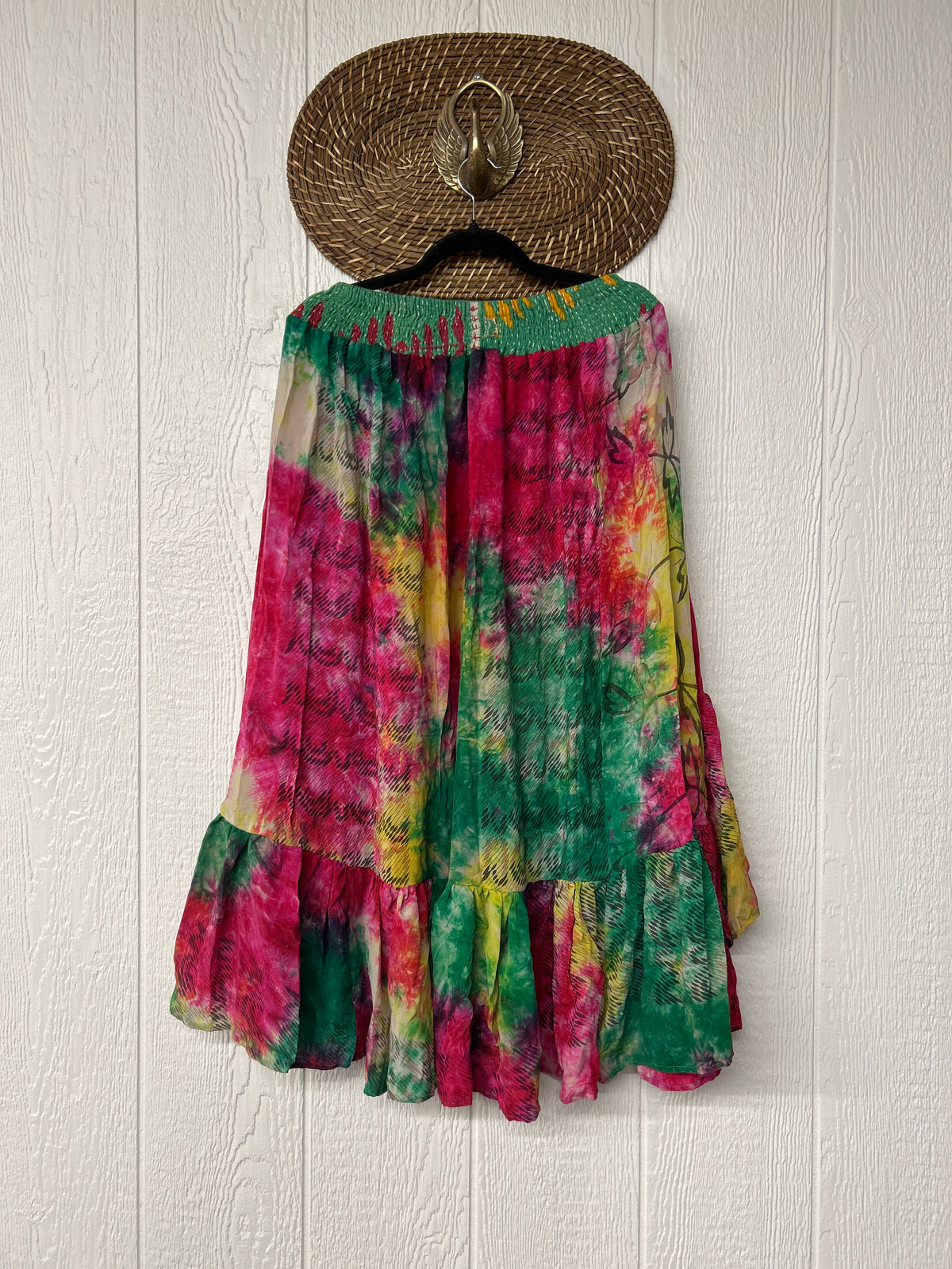 Crepe Sari Dahlia Skirt 1026 053