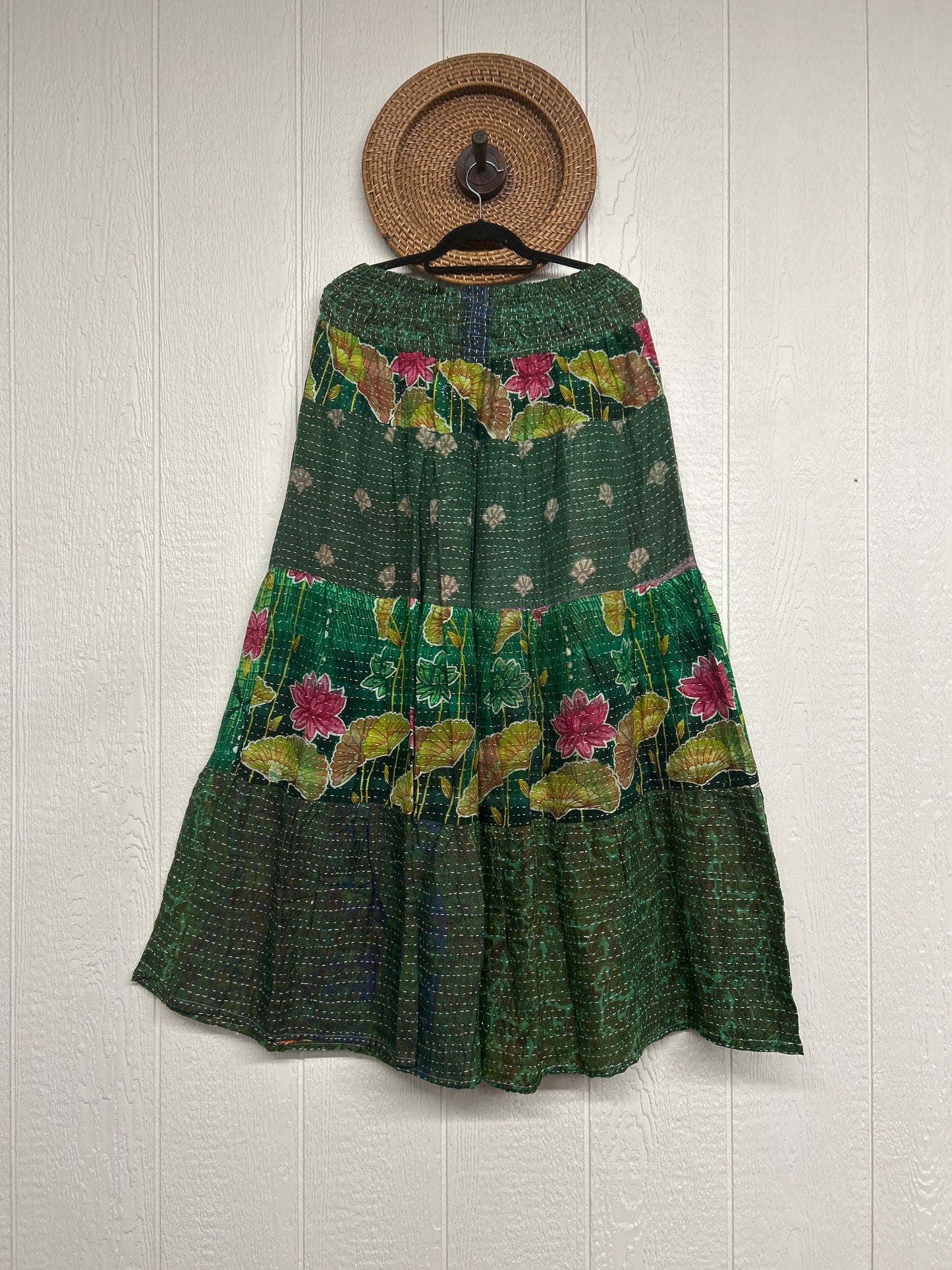 Pareo Kantha Lotus Maxi Skirt 0826 029