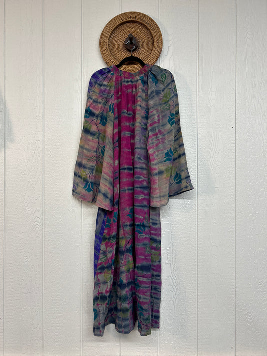 Crepe Sari Woodstock Duster Dress 0226 192