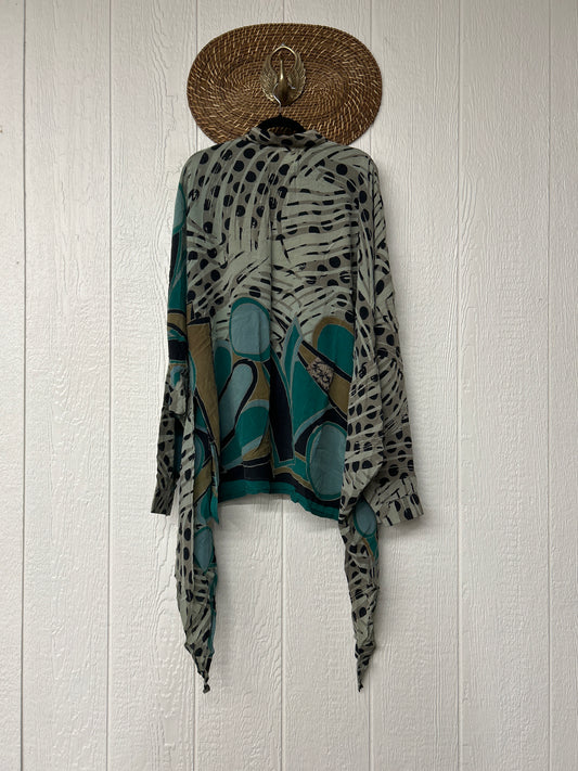 Crepe Sari Nirvana Button Down 1125 155