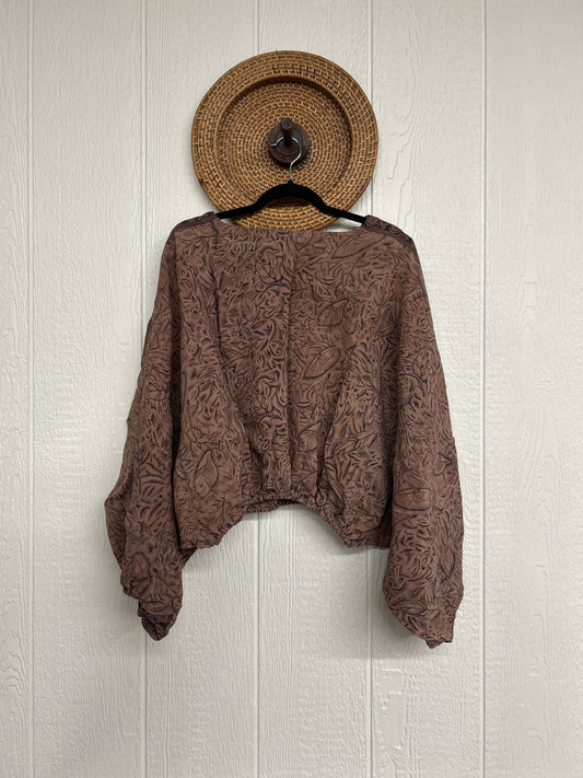 Crepe Sari Luna Crop Top 0126 137