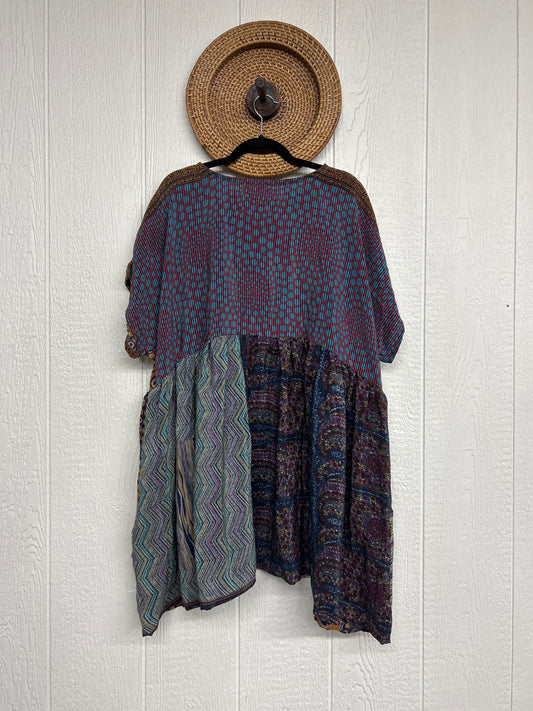 Crepe Sari Daydreamer Button Down Mini 0426 169