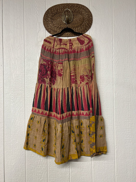 Pareo Kantha Lotus Maxi Skirt 0826 136