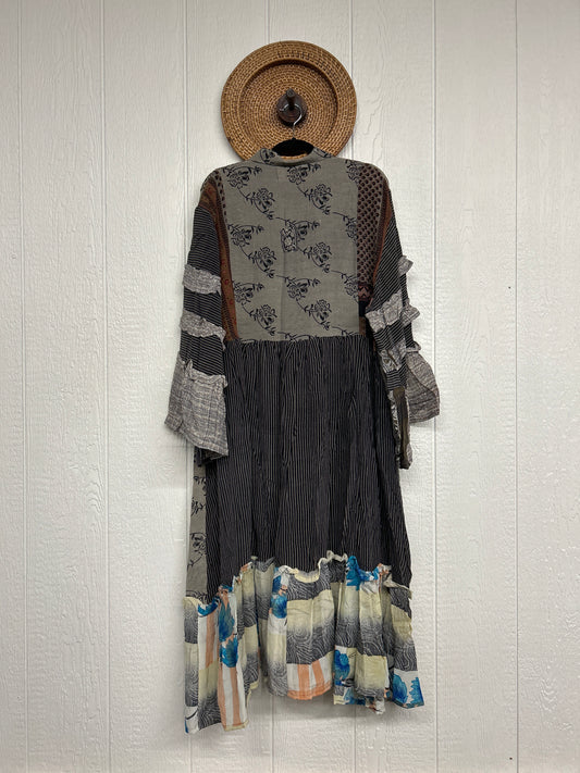 Crepe Sari Rhiannon Duster Dress 0226 158