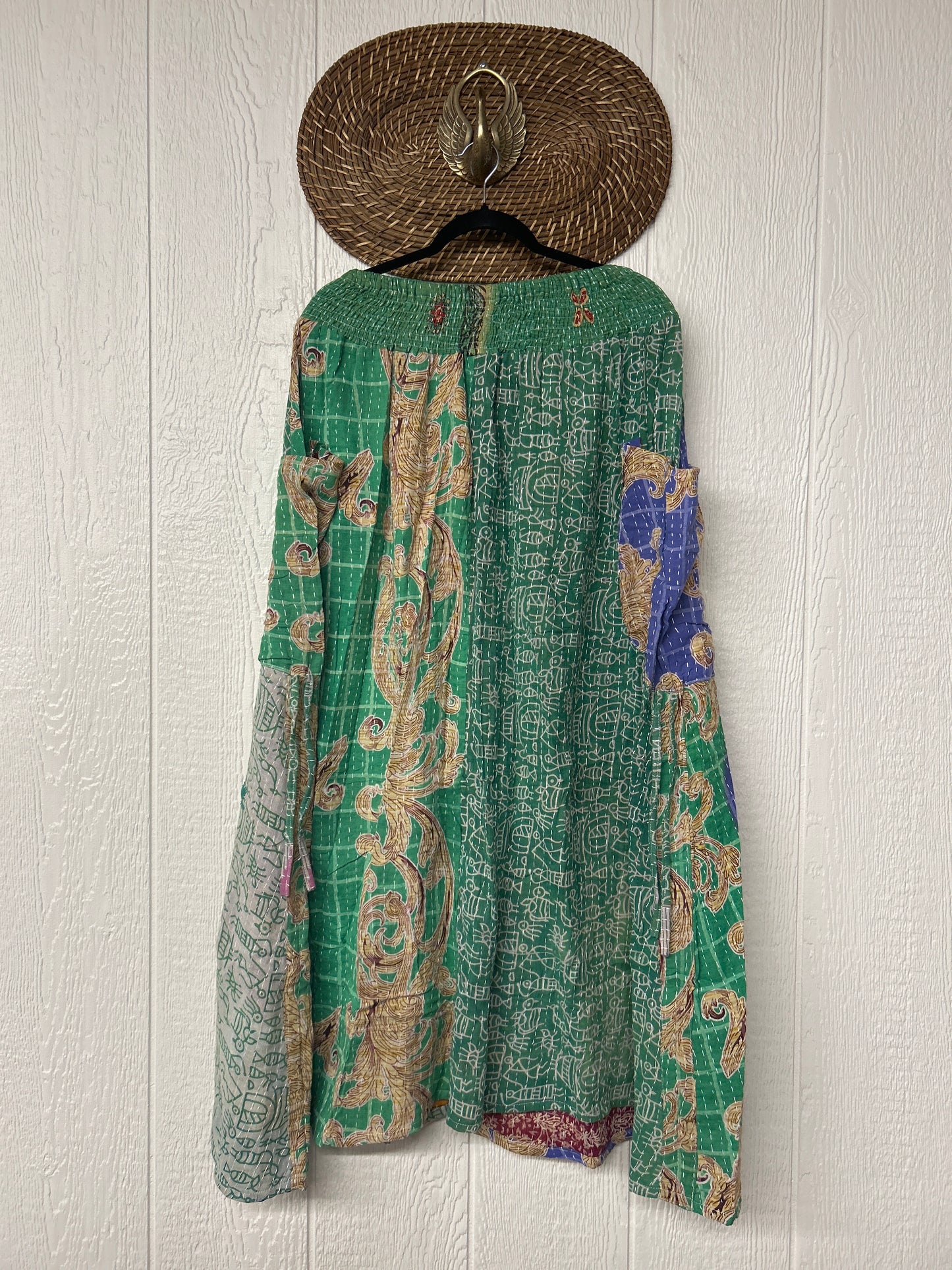 Pareo Kantha Butterfly Cargo Skirt 0426 134