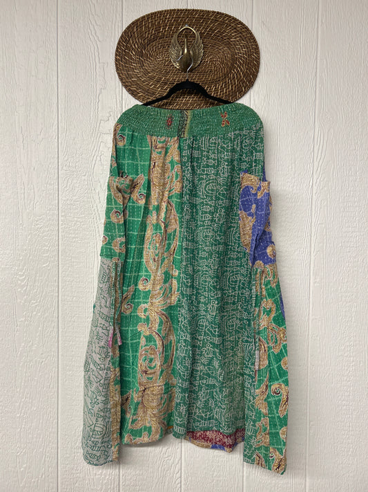 Pareo Kantha Butterfly Cargo Skirt 0426 134
