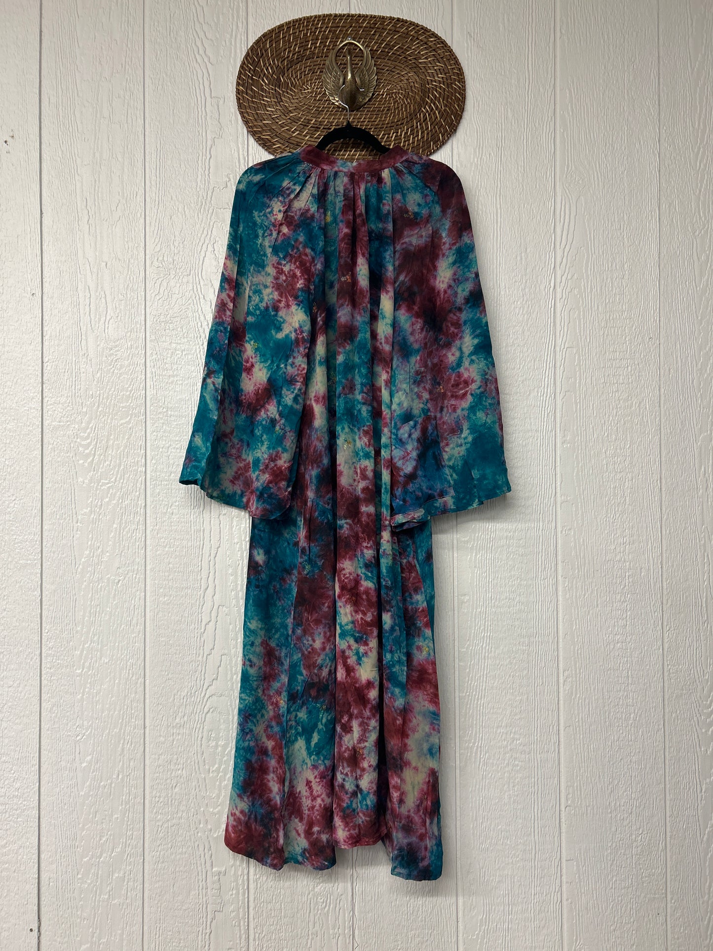 Crepe Sari Woodstock Duster Dress 0226 256