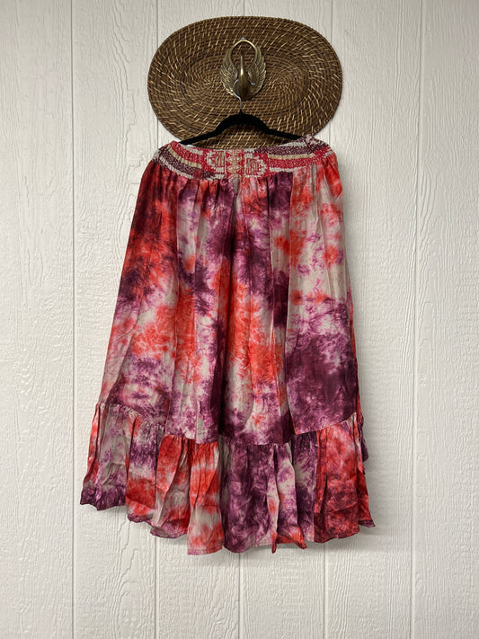 Crepe Sari Dahlia Skirt 1026 218