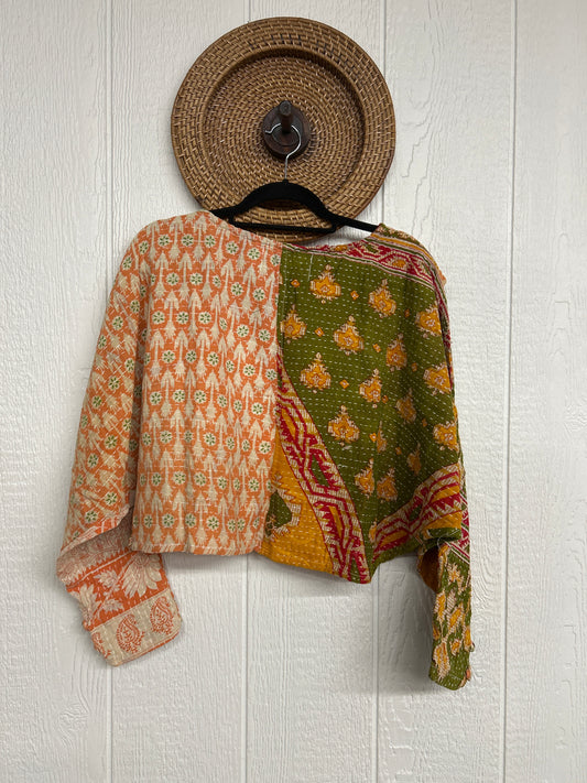 Pareo Kantha In Bloom Cropped Pullover 0326 090
