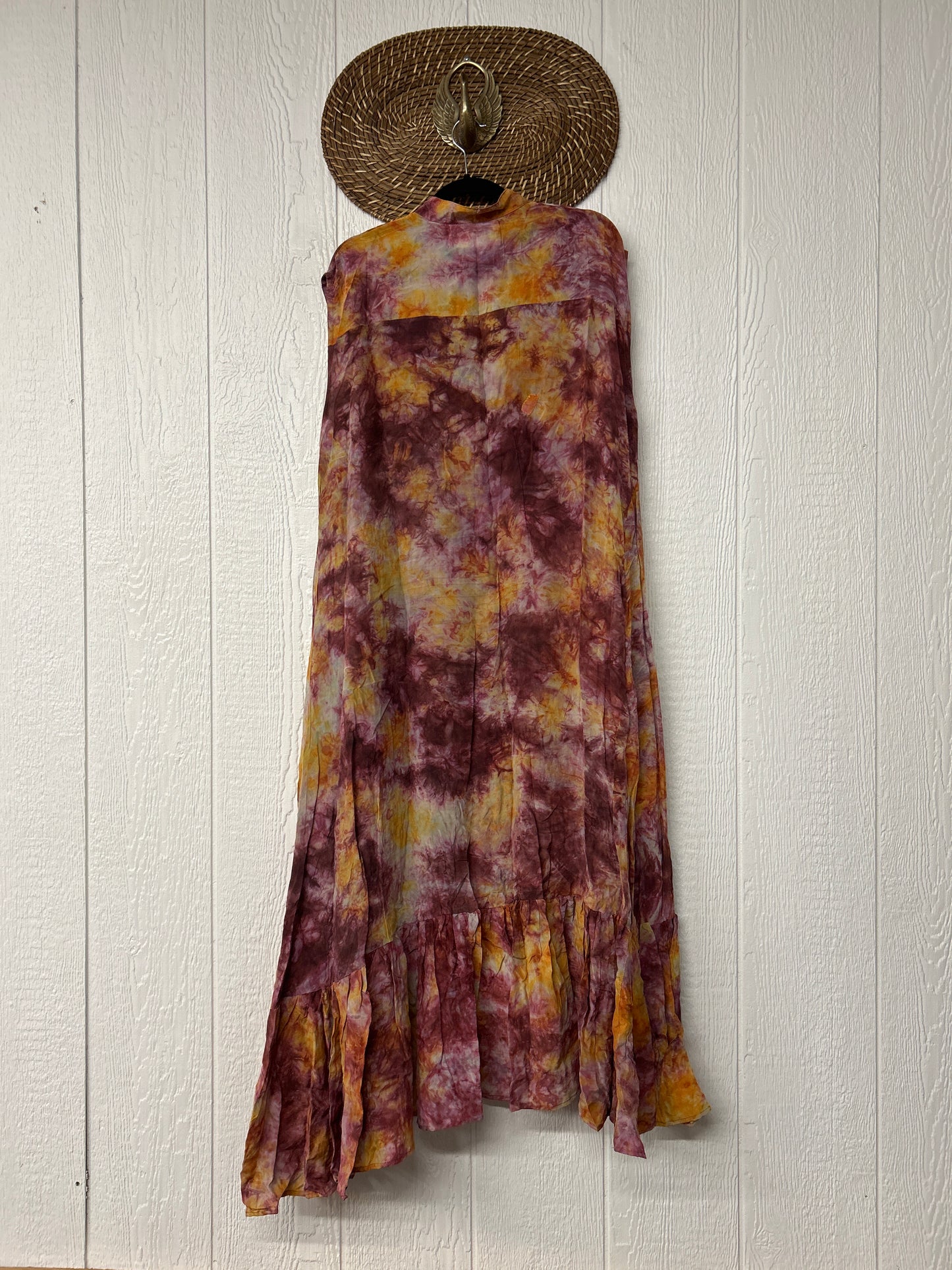 Crepe Sari Summer Dahlia Duster 0726 126