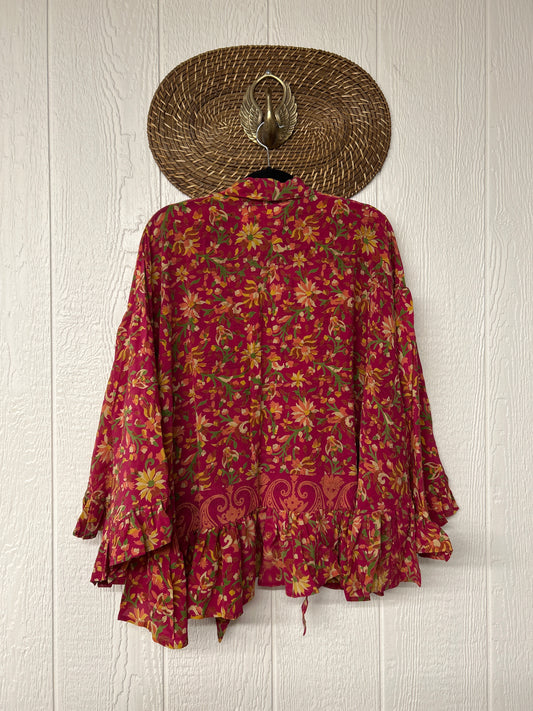 Crepe Sari Wild Rose Top 1225 207