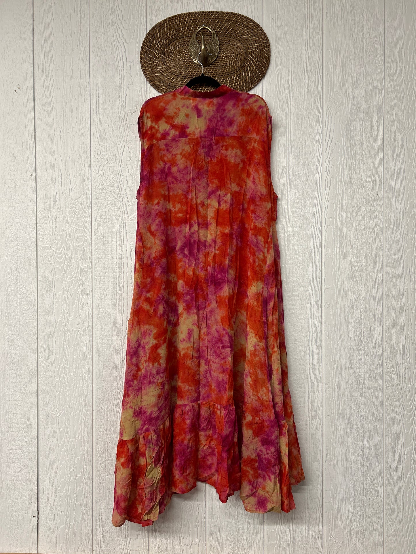 Crepe Sari Summer Dahlia Duster 0726 107