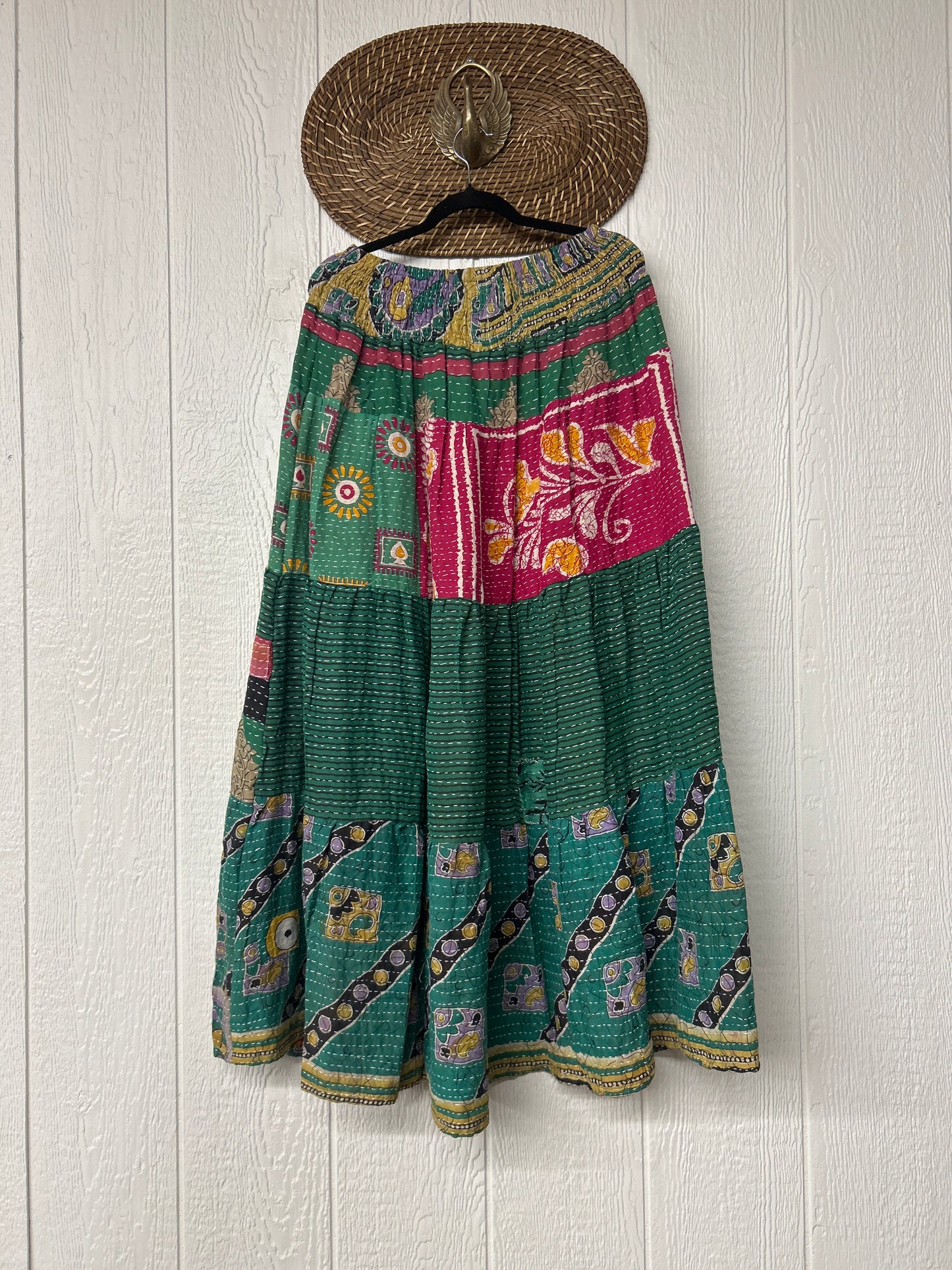 Pareo Kantha Lotus Maxi Skirt 0826 216