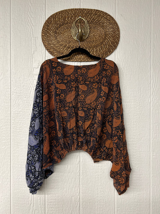 Crepe Sari Luna Crop Top 0526 026