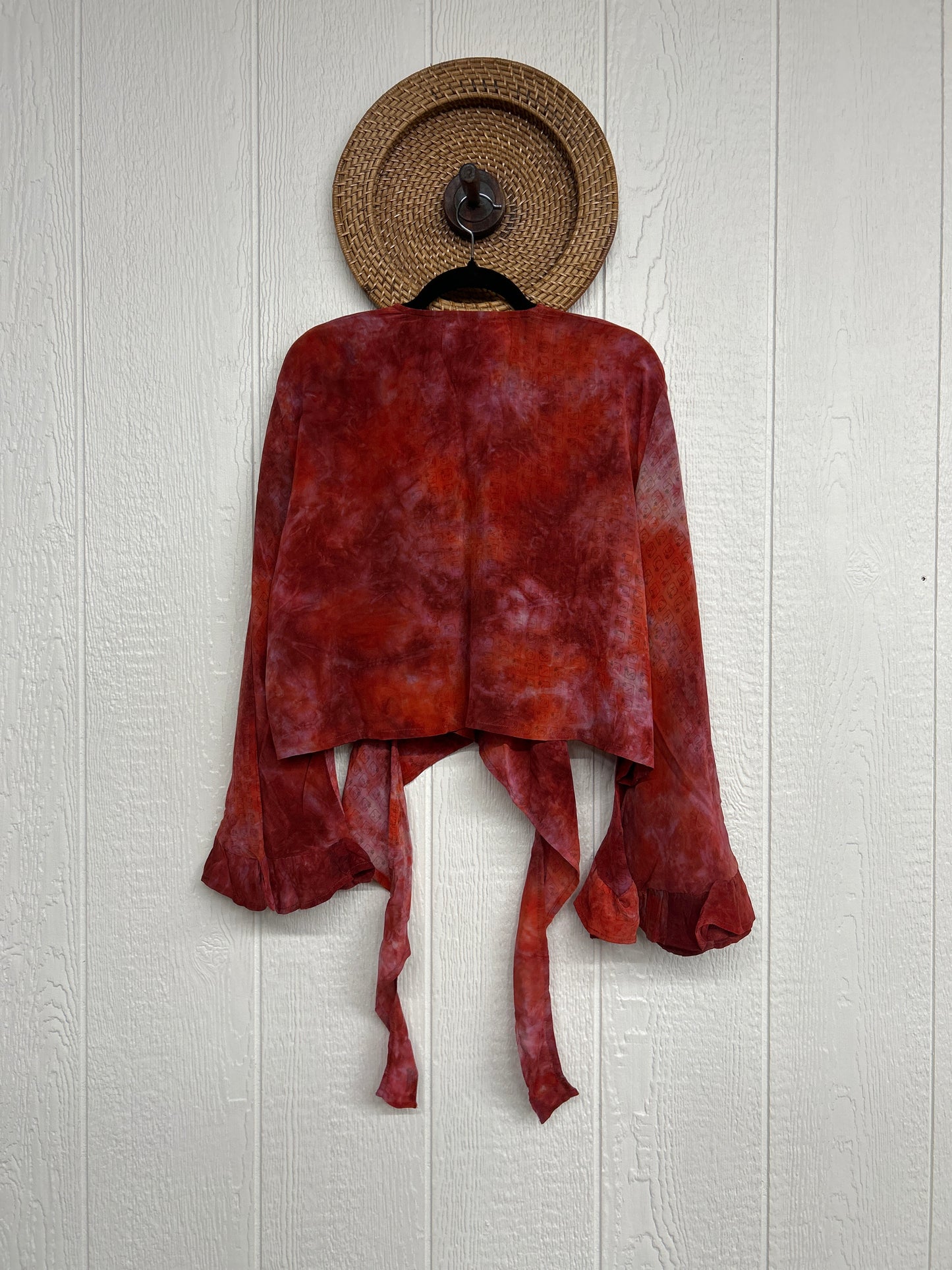 Crepe Sari Zeppelin Crop Shrug 0426 054