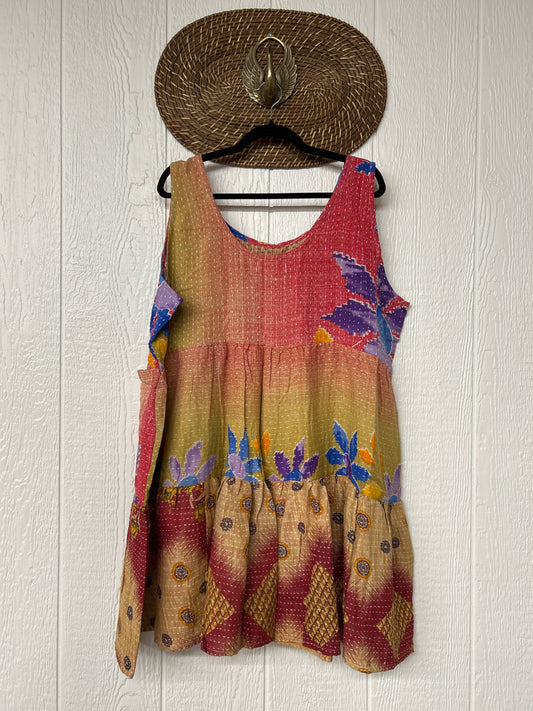 Kantha Meadow Mini Dress 0625 046