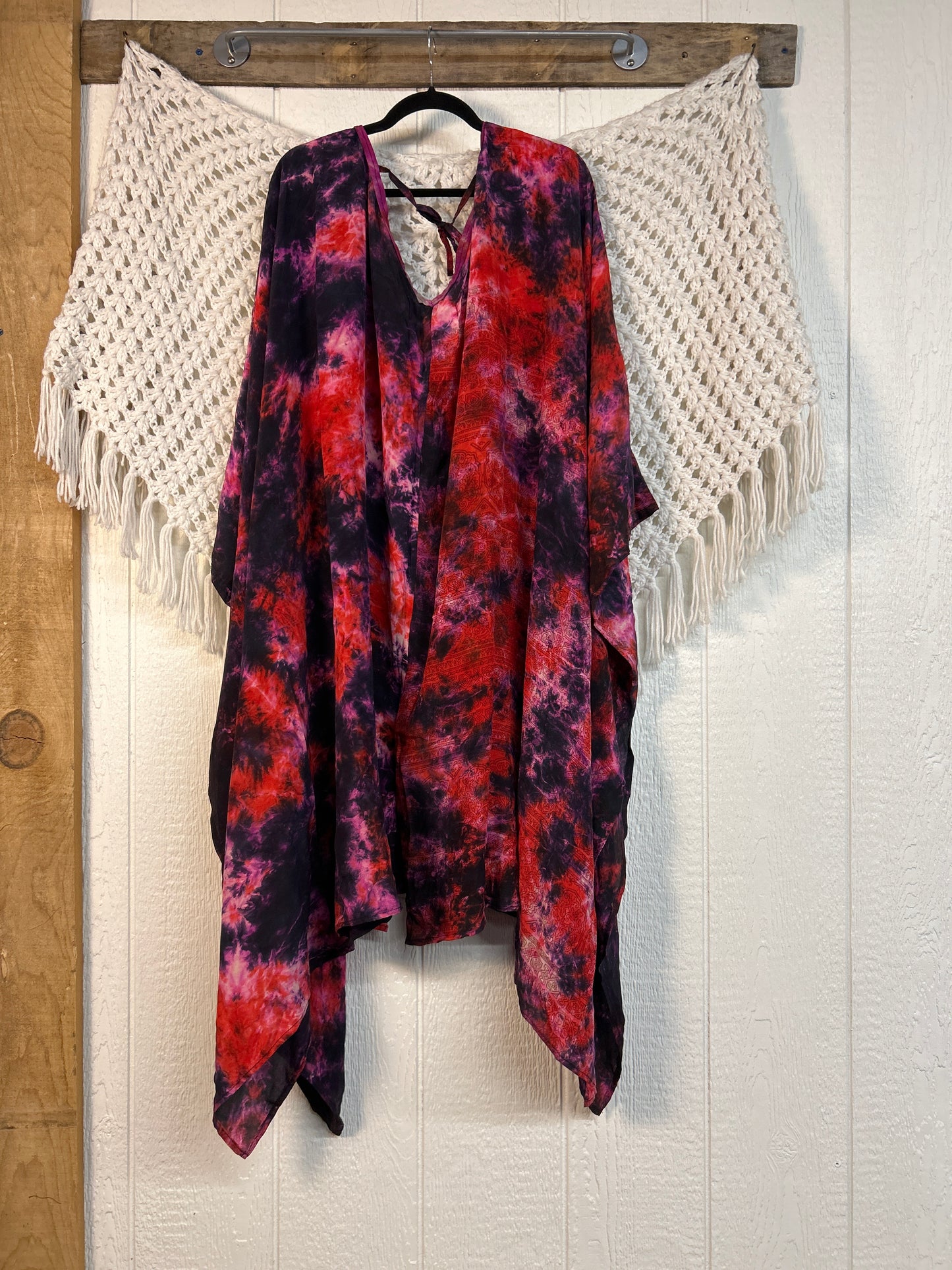 Crepe Sari Orchid Kimono 0626 200
