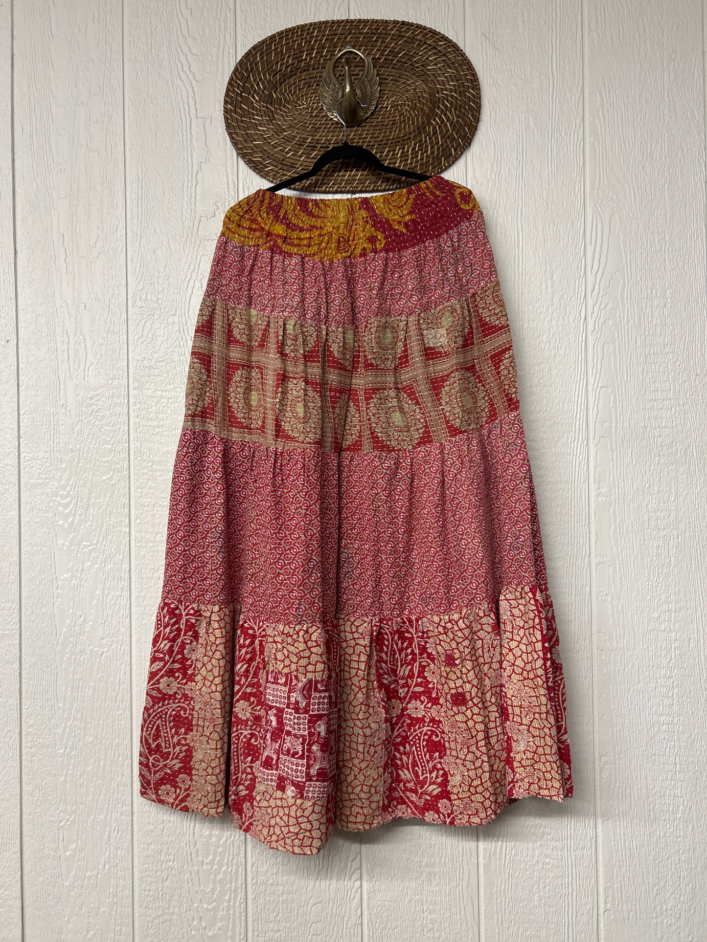 Pareo Kantha Lotus Maxi Skirt 0826 113
