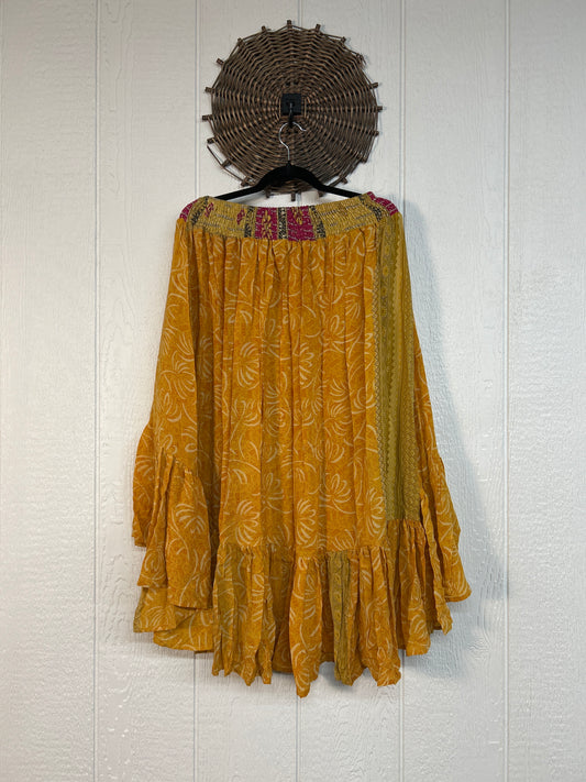 Crepe Sari Dahlia Skirt 1026 191