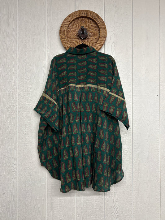 Crepe Sari Free To Be Button Down 0626 267
