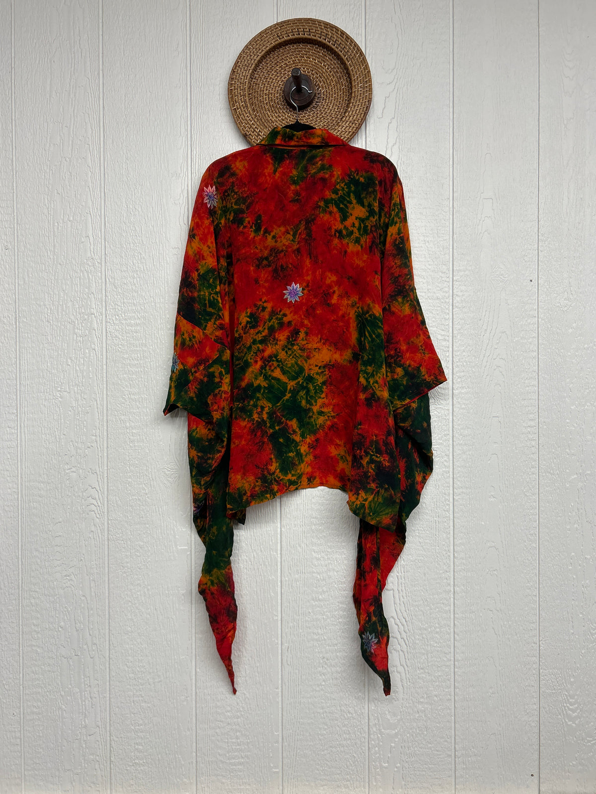 Crepe Sari Summer Nirvana Button Down 0626 211