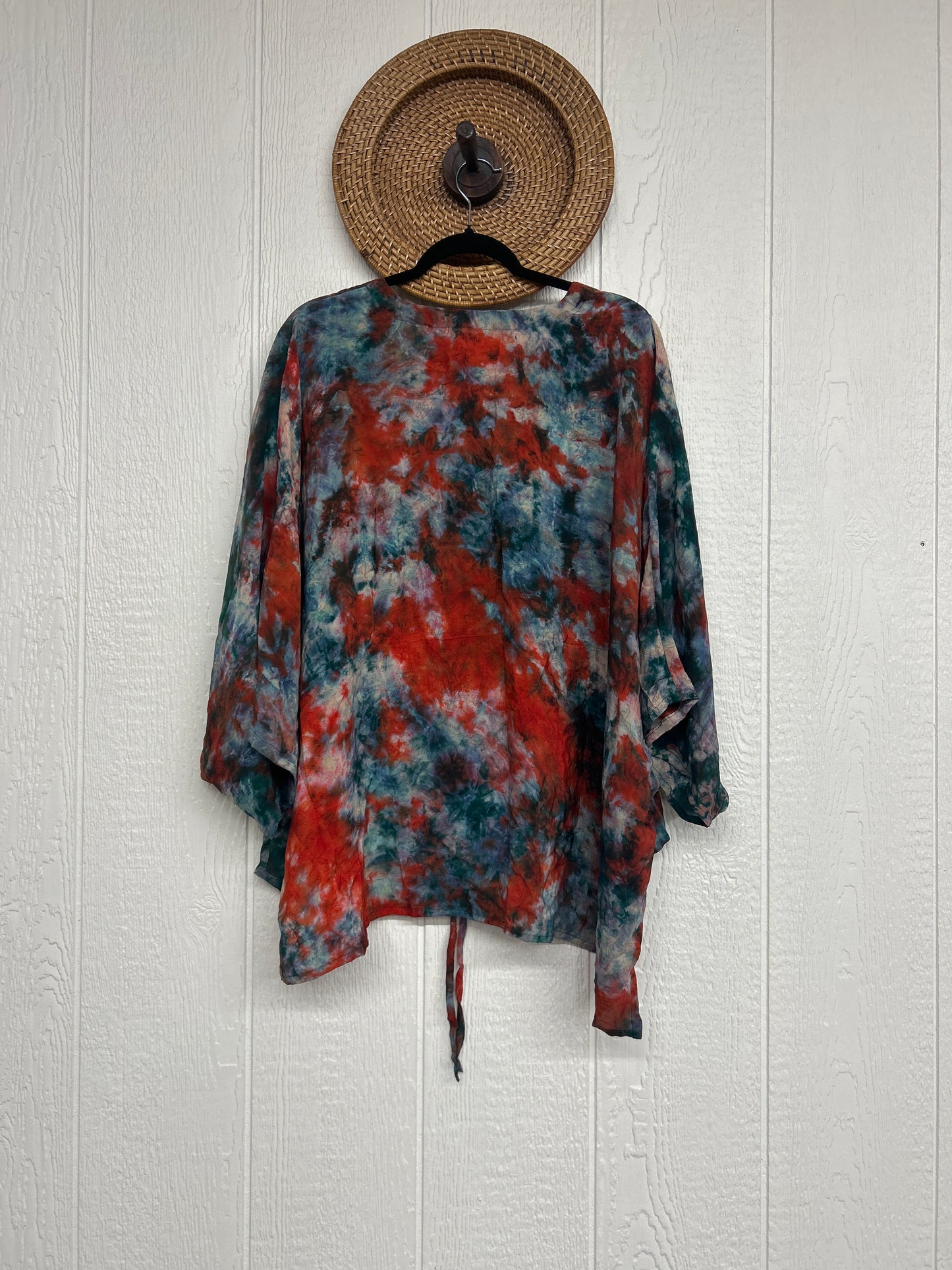 Crepe Sari Hi Lo Butterfly Top 0726 045