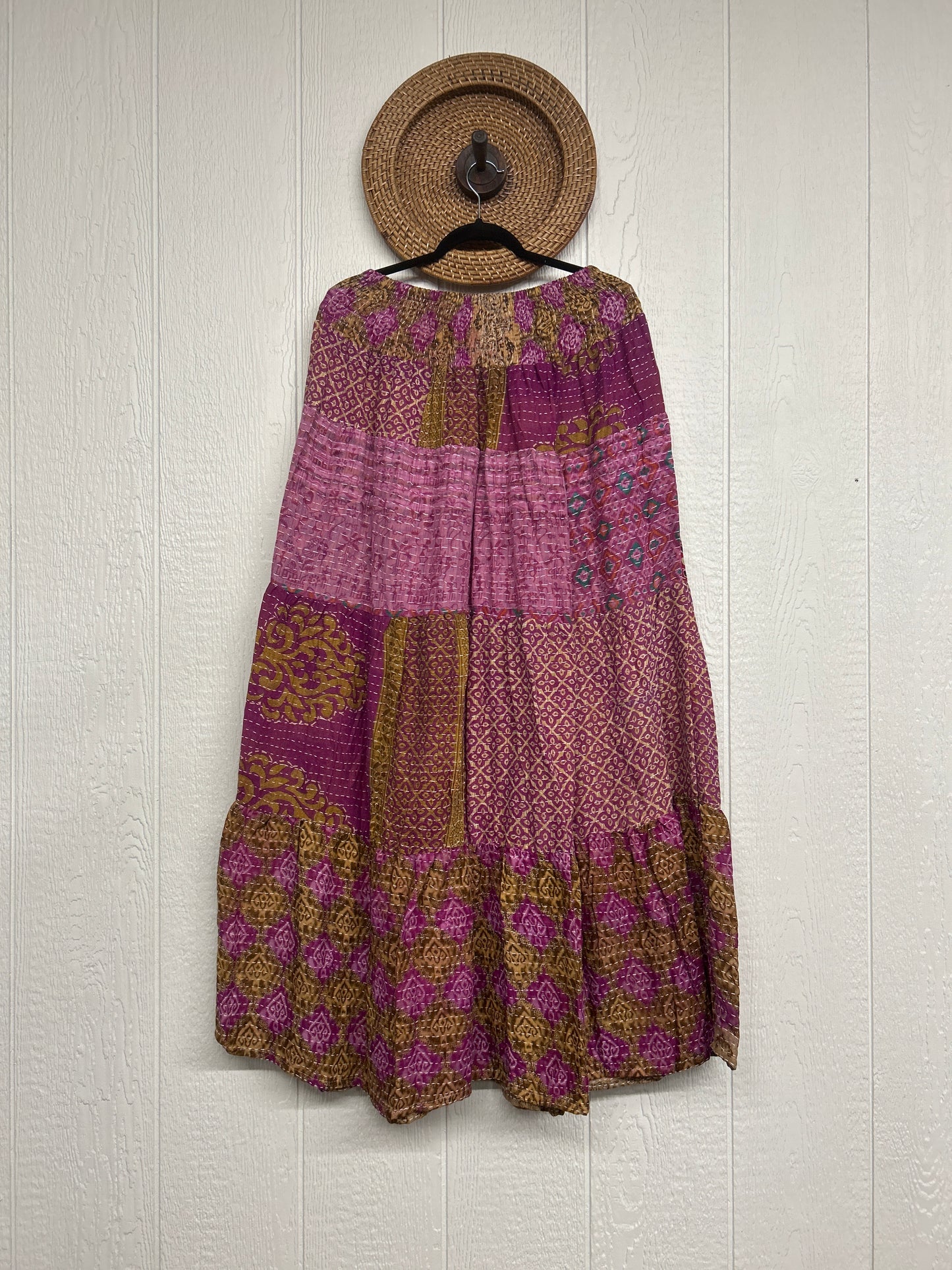 Pareo Kantha Lotus Maxi Skirt 0826 085