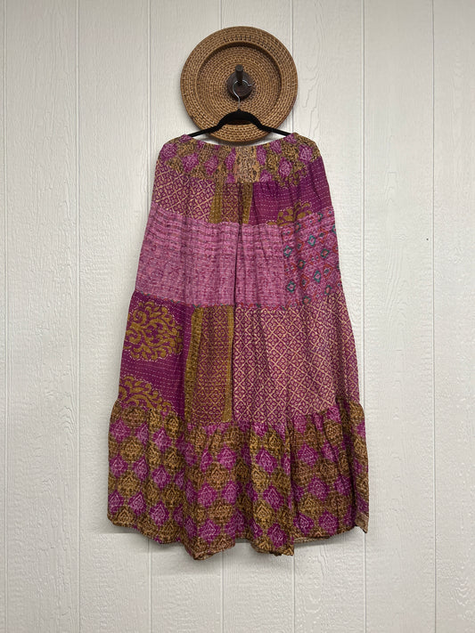 Pareo Kantha Lotus Maxi Skirt 0826 085