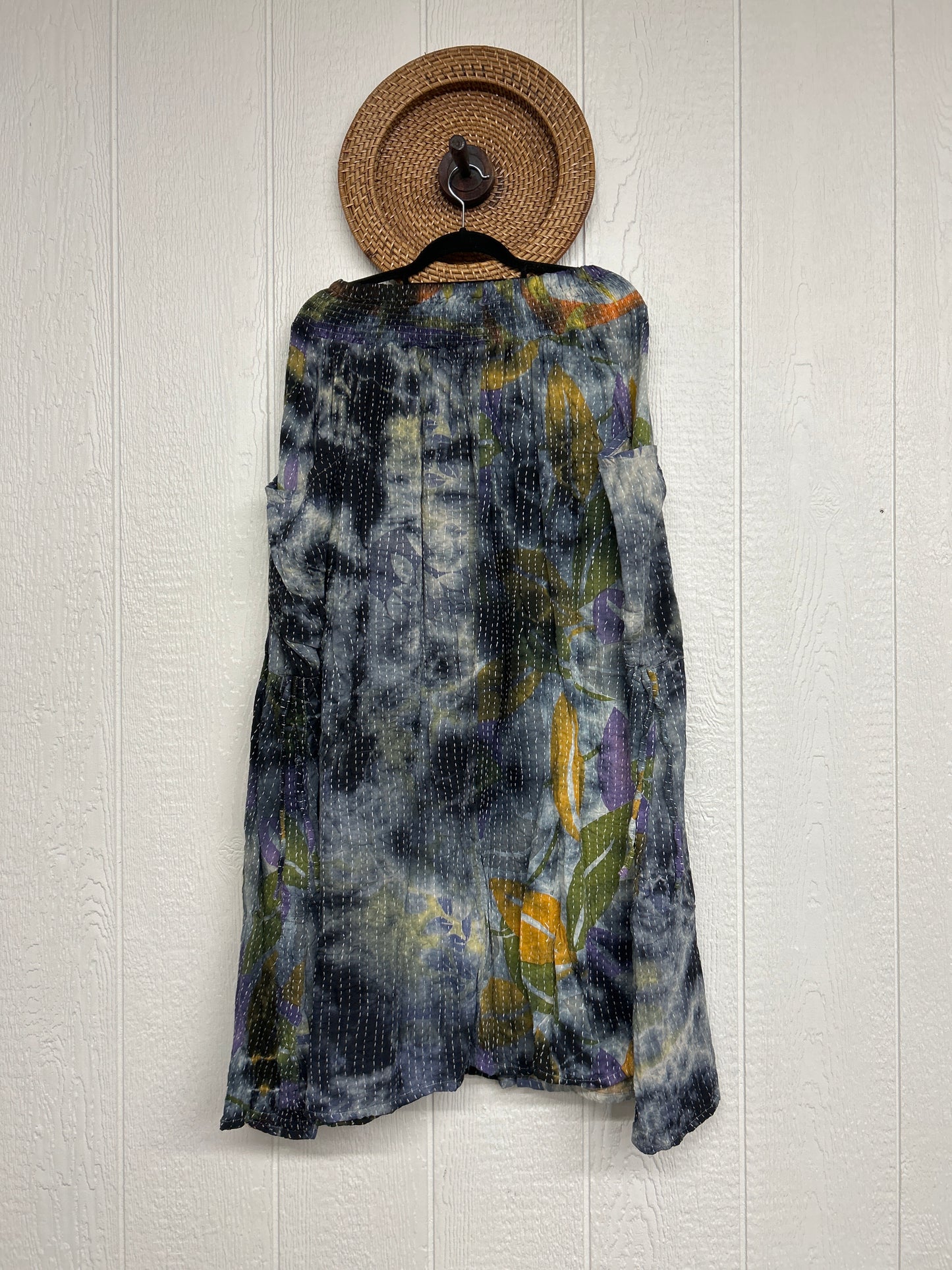 Aura Edit Pareo Kantha Butterfly Cargo Skirt 0726 005