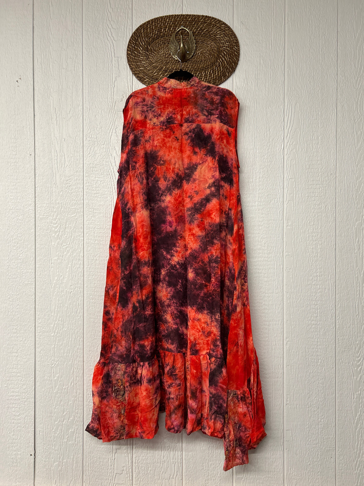 Crepe Sari Summer Dahlia Duster 0726 074