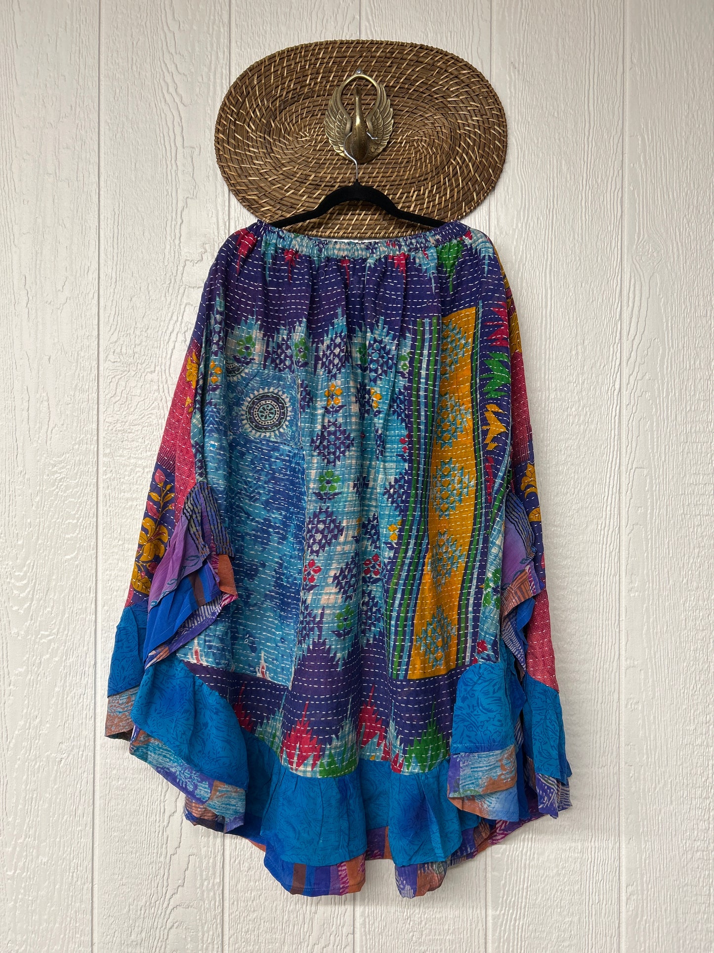 Pareo Kantha Wild Rose Skirt 0426 190