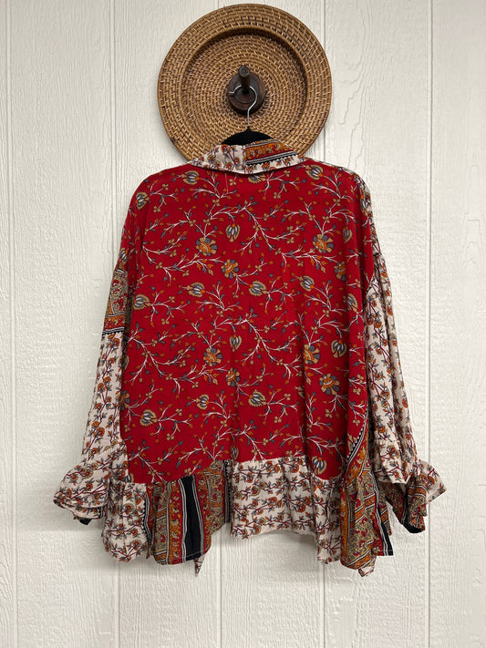 Crepe Sari Wild Rose Top 1225 137