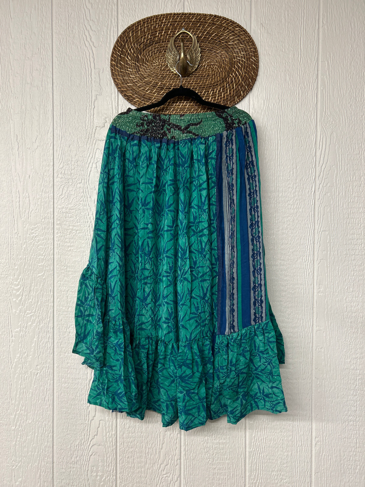 Crepe Sari Dahlia Skirt 1026 072