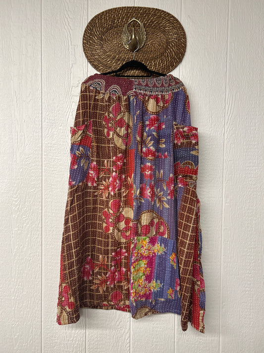 Pareo Kantha Butterfly Cargo Skirt 0426 145