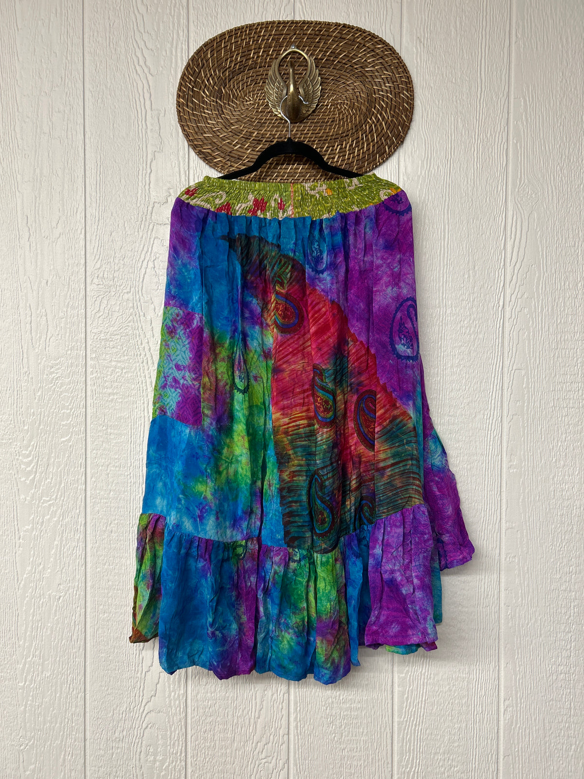 Crepe Sari Dahlia Skirt 1026 069