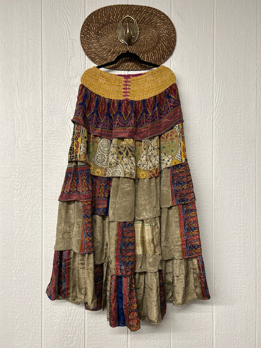 Rasgulla Sari Venus Ruffle Maxi 1125 049